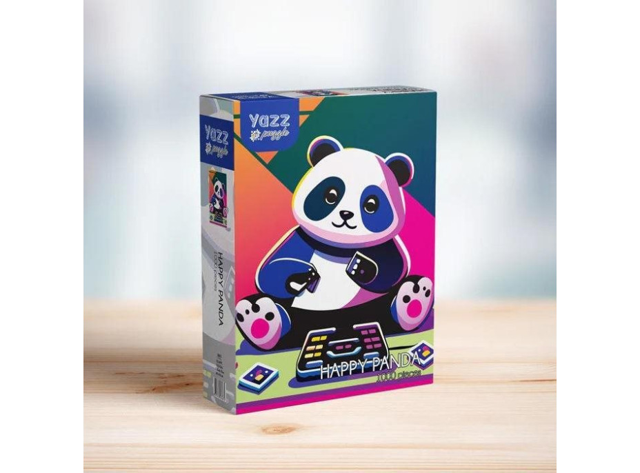 YAZZ Puzzle Veselá panda 1000 dílků