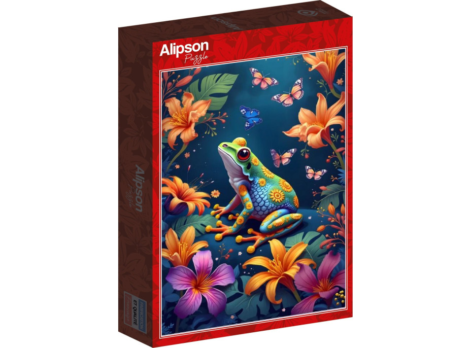 ALIPSON Puzzle Žabka a motýlci 1000 dílků