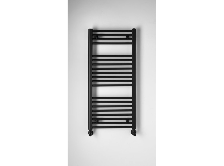Aqualine DIRECT otopné těleso s bočním připojením 450x960mm, černá mat ILR94B