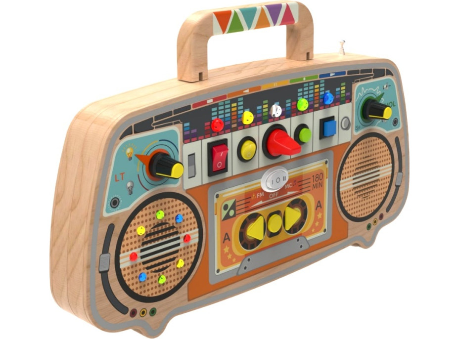 2Kids Toys Activity board Dřevěné FM rádio