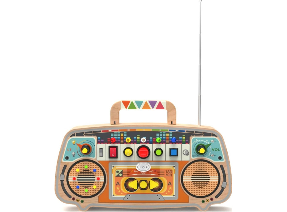 2Kids Toys Activity board Dřevěné FM rádio