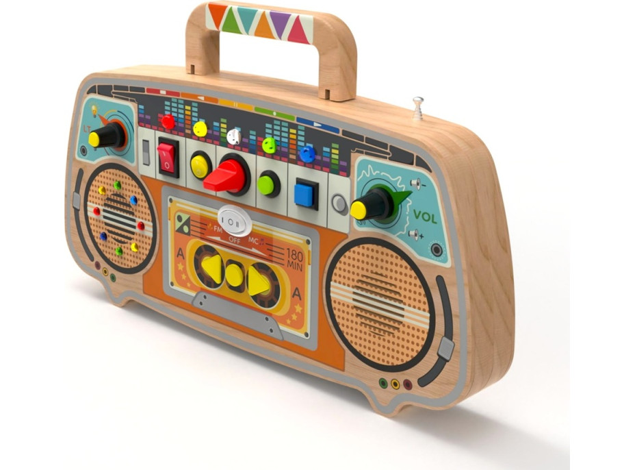 2Kids Toys Activity board Dřevěné FM rádio