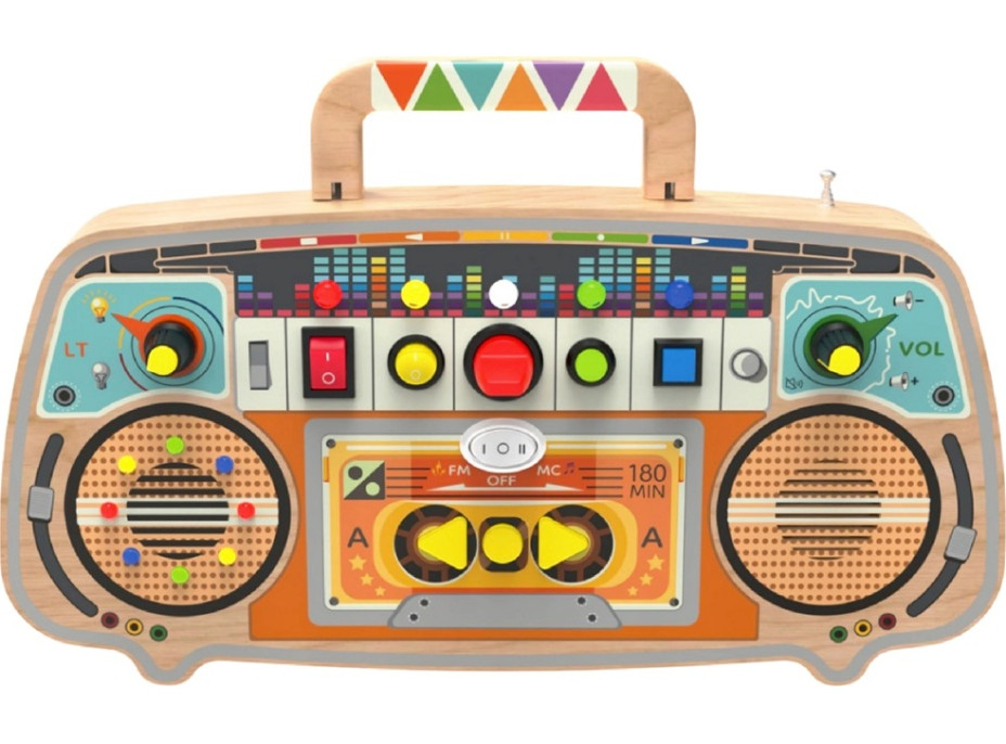 2Kids Toys Activity board Dřevěné FM rádio