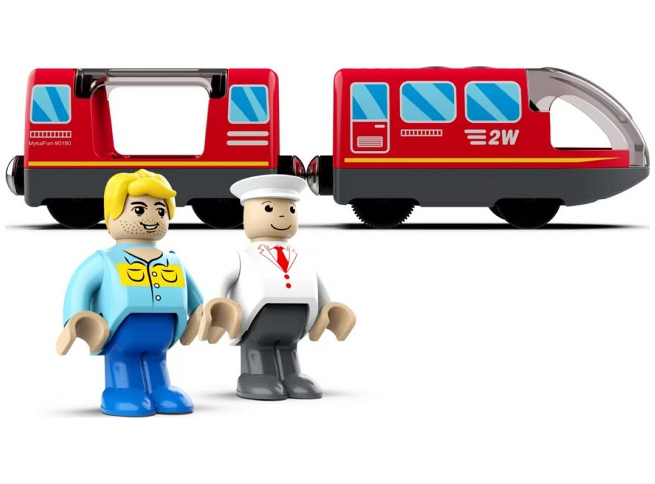 2Kids Toys Elektrický městský vlak červený