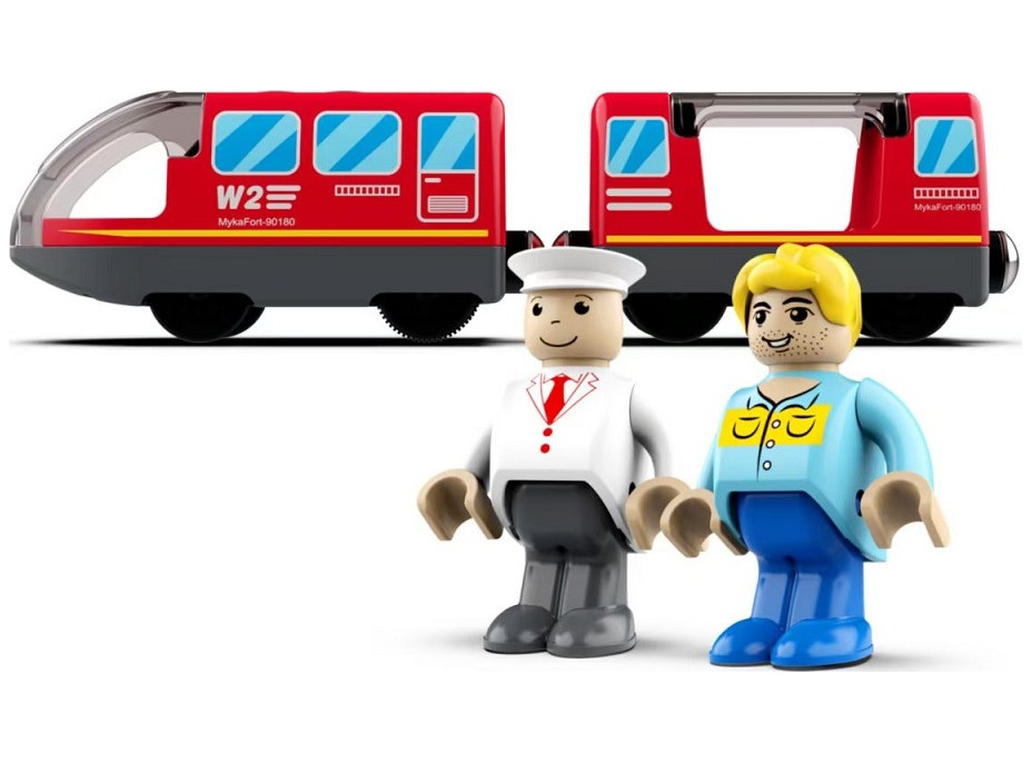 2Kids Toys Elektrický městský vlak červený
