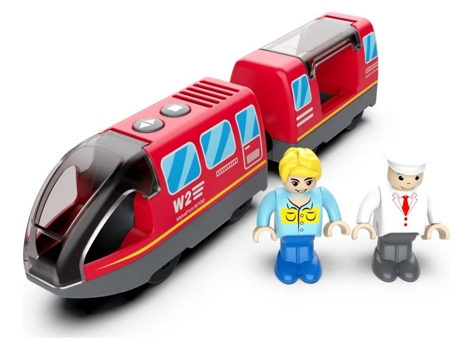 2Kids Toys Elektrický městský vlak červený