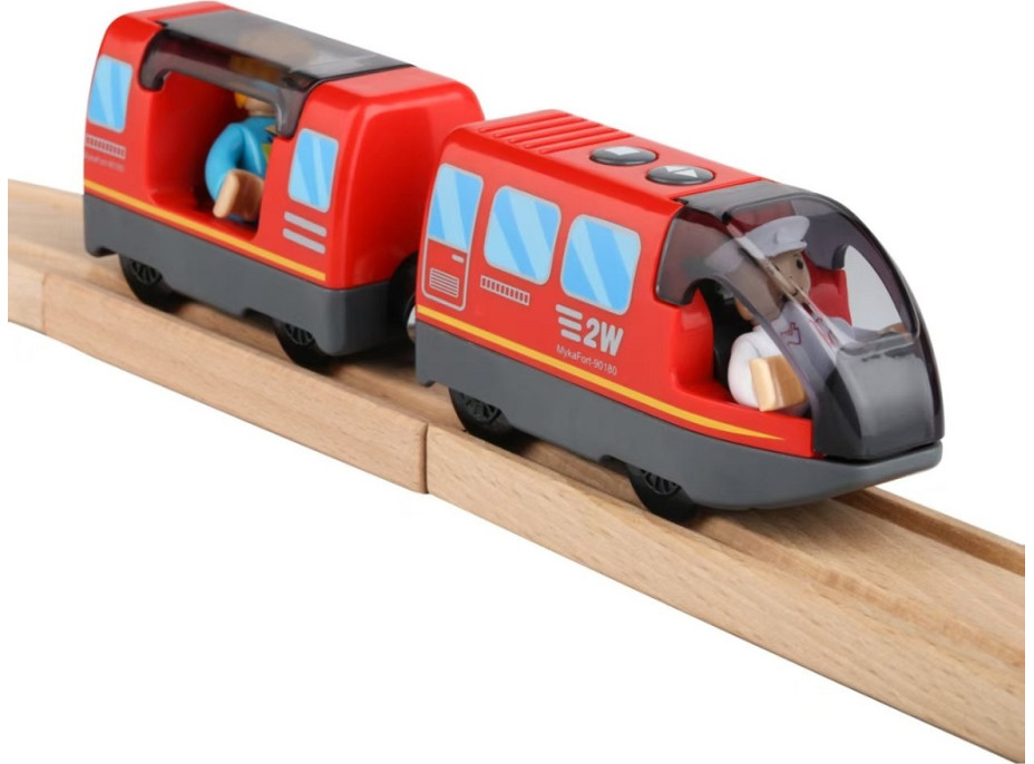 2Kids Toys Elektrický městský vlak červený
