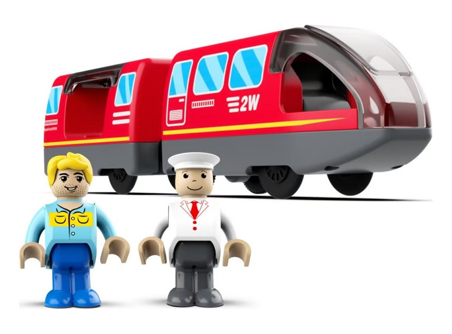 2Kids Toys Elektrický městský vlak červený