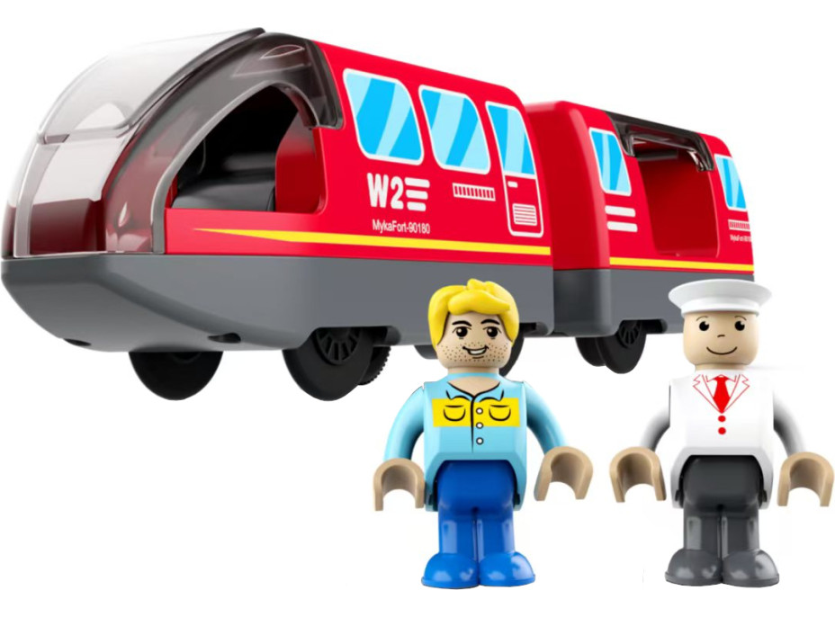 2Kids Toys Elektrický městský vlak červený