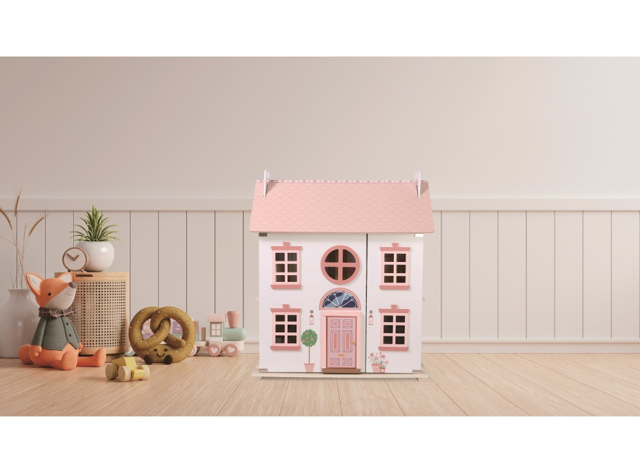 2Kids Toys Domeček s panenkami růžový