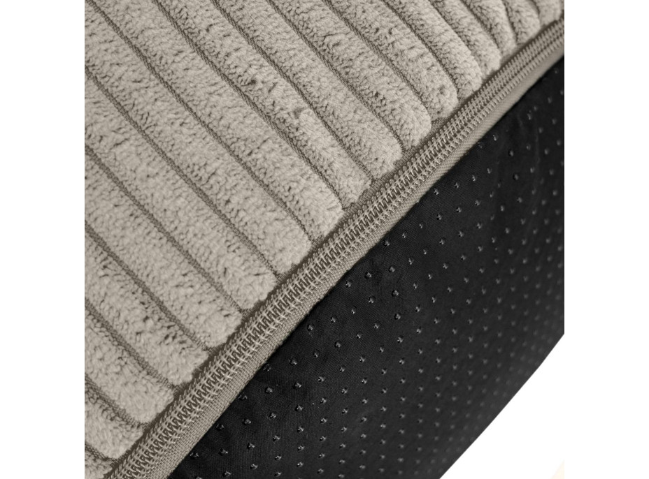 Taburet CHILL SPOT Velvet Stripes 45x45x25 cm - Taupe