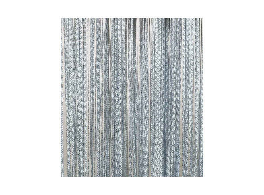 Šňůrkový závěs TAGLIATELLE 140x250 cm - stříbrný
