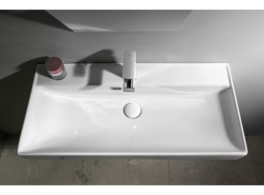 Aqualine PARLA keramické umyvadlo 80x38cm, bílá 9980