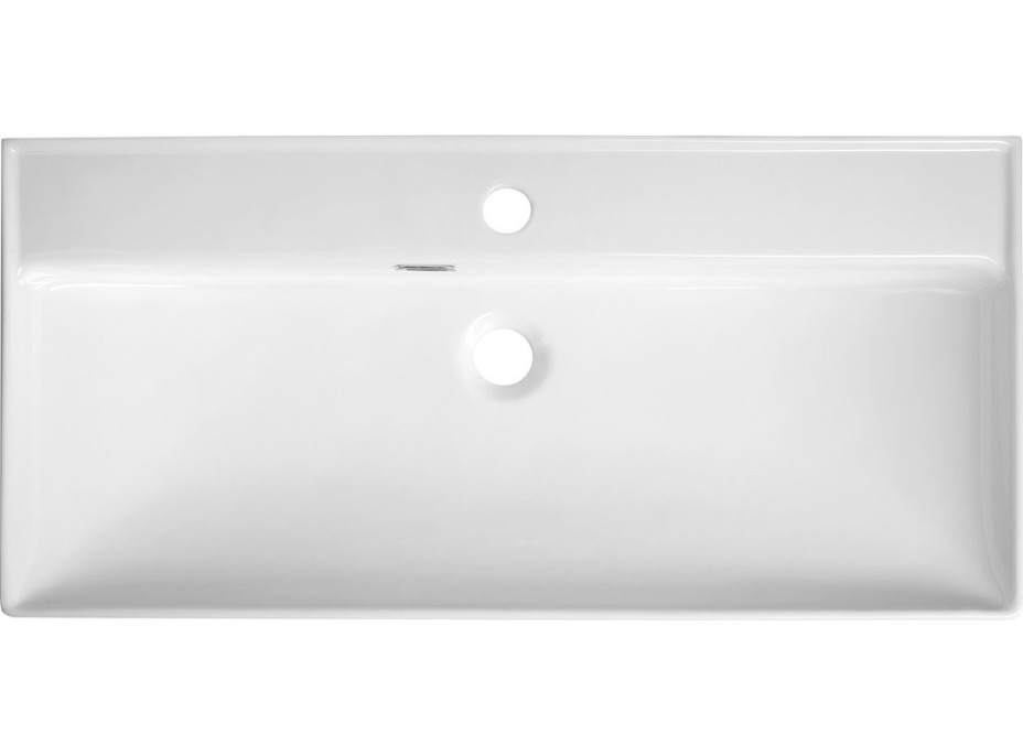 Aqualine PARLA keramické umyvadlo 80x38cm, bílá 9980