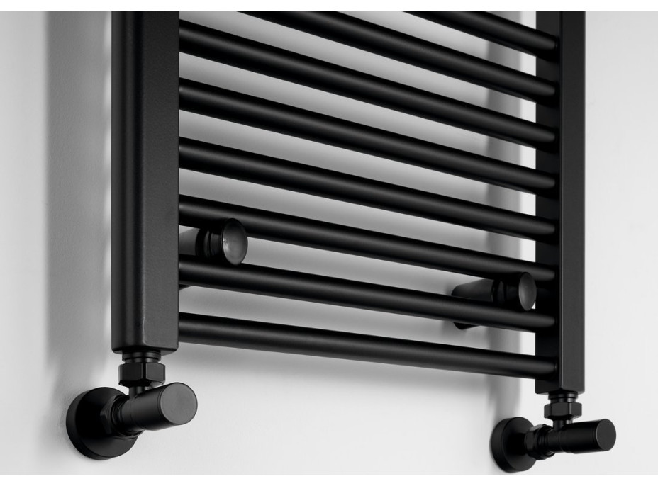 Aqualine DIRECT otopné těleso s bočním připojením 450x960mm, černá mat ILR94B