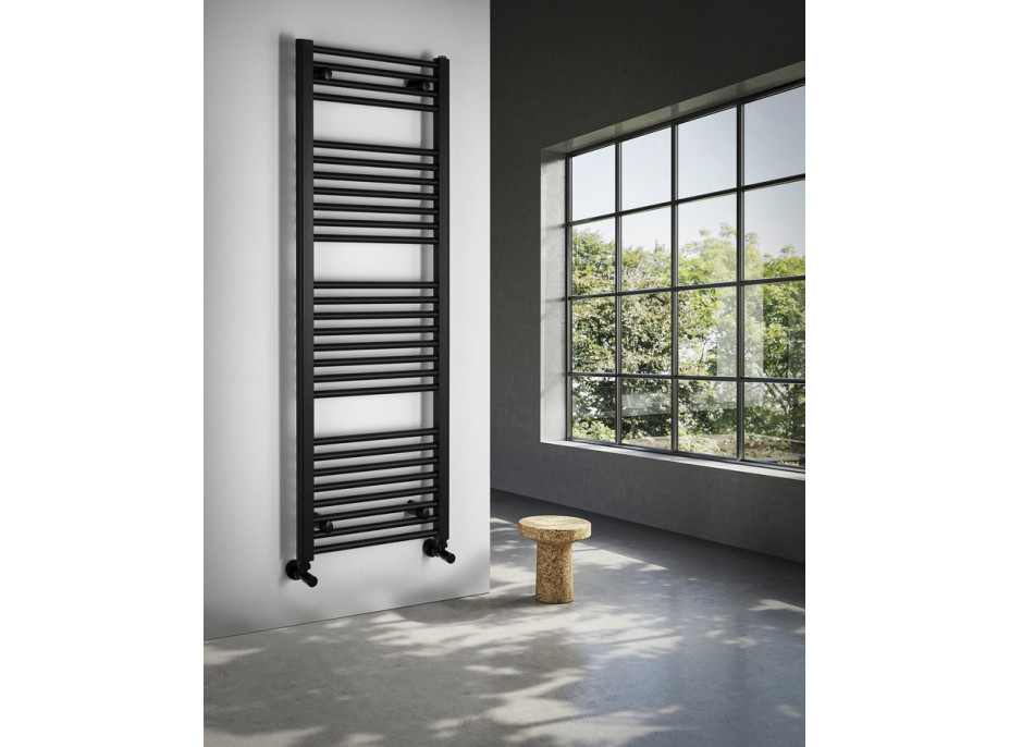 Aqualine DIRECT otopné těleso s bočním připojením 450x1320mm, černá mat ILR34B