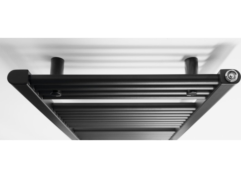 Aqualine DIRECT otopné těleso s bočním připojením 450x960mm, černá mat ILR94B