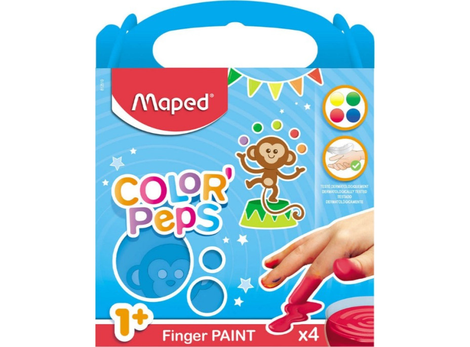 Prstové barvy Maped Colorpeps 4 ks
