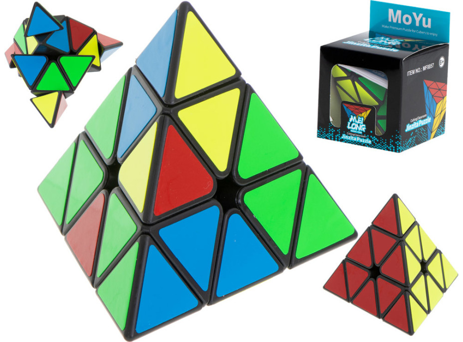 PYRAMINX hlavolam Black MoYu