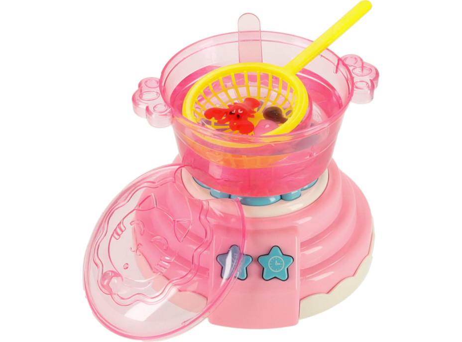 3D krystalové lepicí gelové šablony Magic Kitchen - sada 62 kusů - růžová