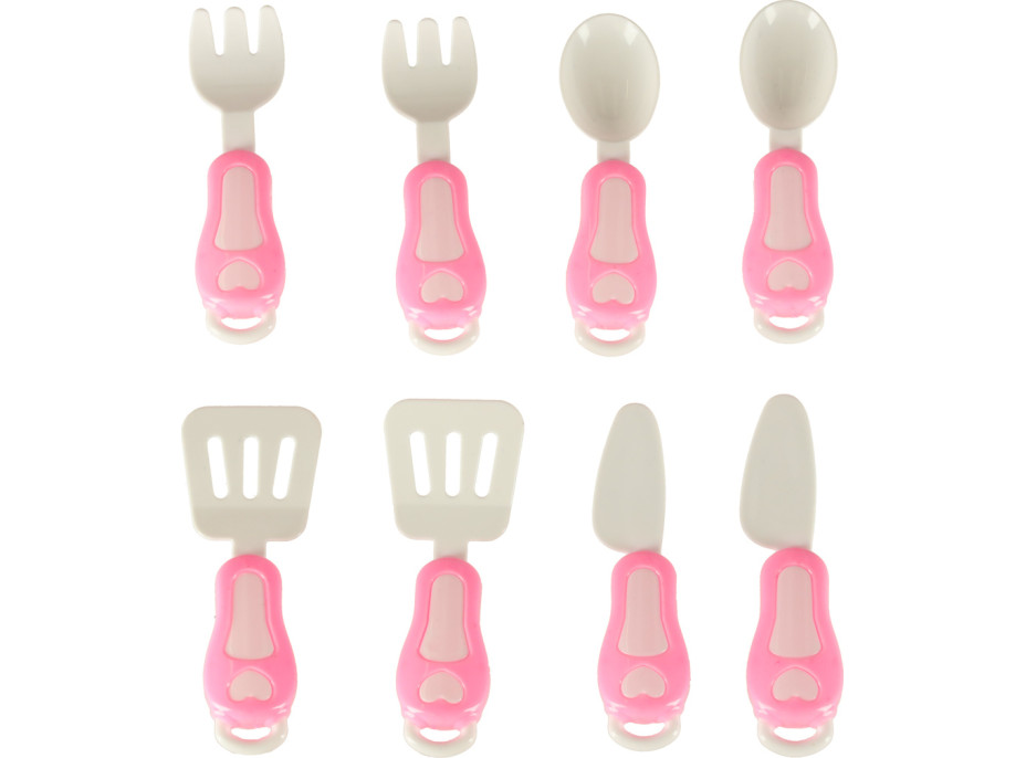 3D krystalové lepicí gelové šablony Magic Kitchen - sada 62 kusů - růžová