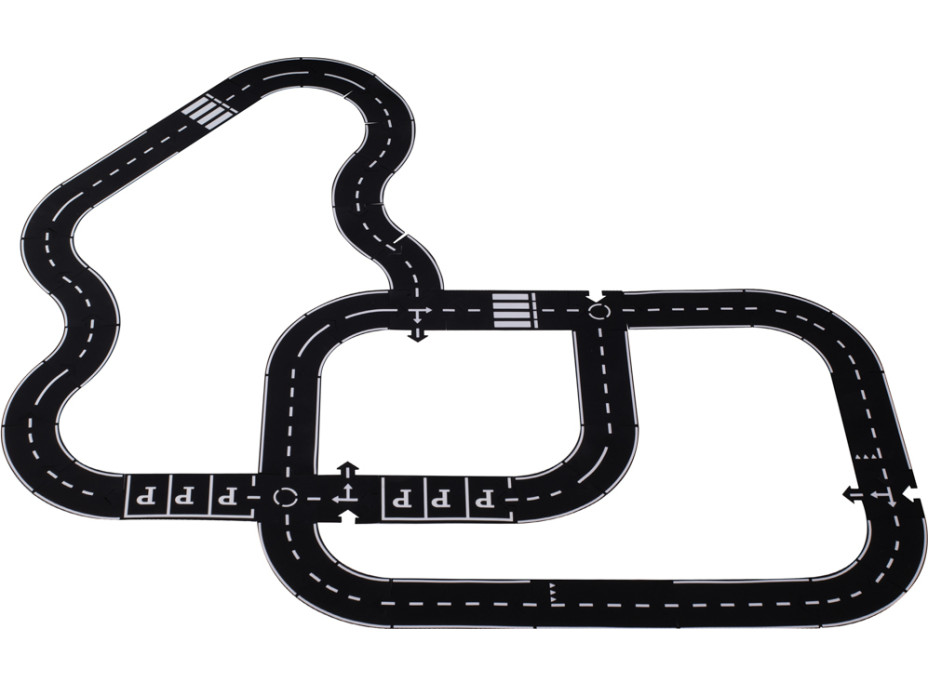 Kreativní puzzle 2v1 silnice - 40 prvků