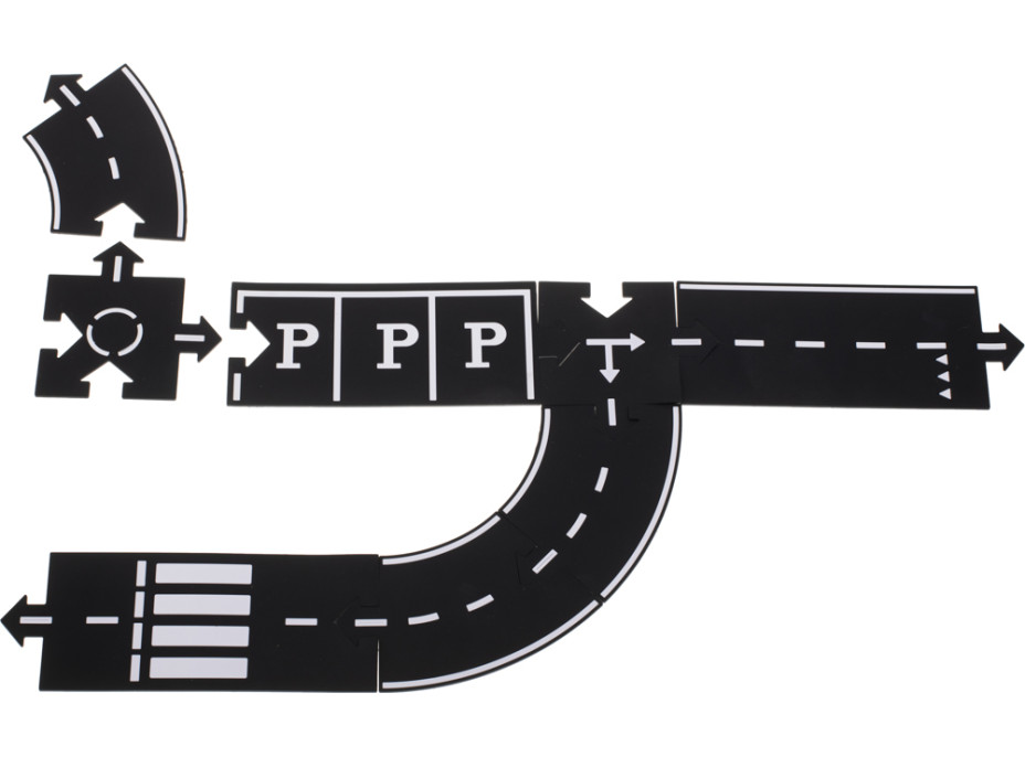 Kreativní puzzle 2v1 silnice - 40 prvků