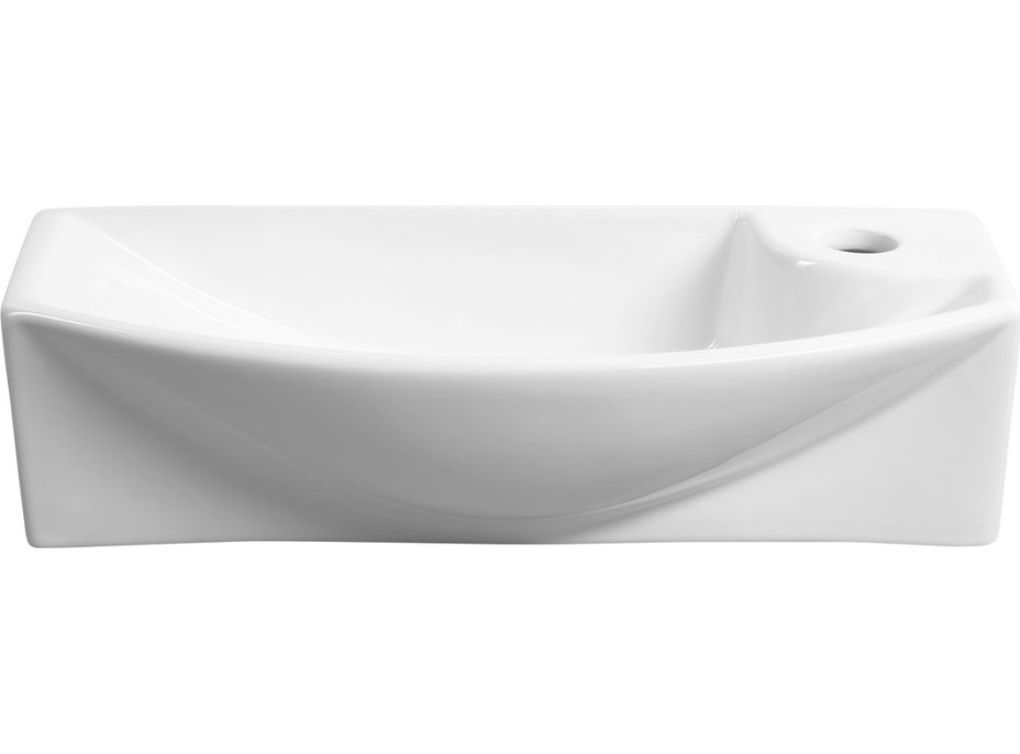Sapho CARLON keramické umývátko, 45x23cm, otvor pro baterii vpravo, bílá AR458