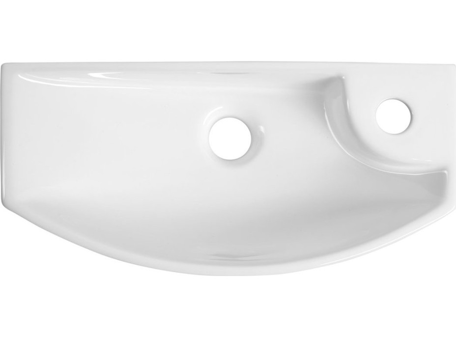 Sapho CARLON keramické umývátko, 45x23cm, otvor pro baterii vpravo, bílá AR458