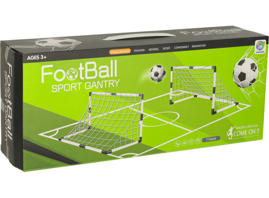 Dětská tréninková fotbalová branka 2ks 95x48x70 cm