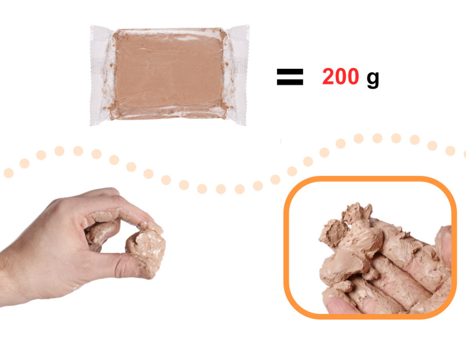 Hliněná hmota pro hrnčířský kruh 1200g