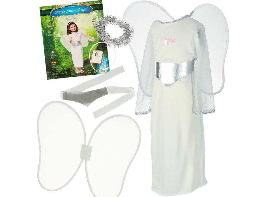 Karnevalový kostým anděla 4 ks - velikost M