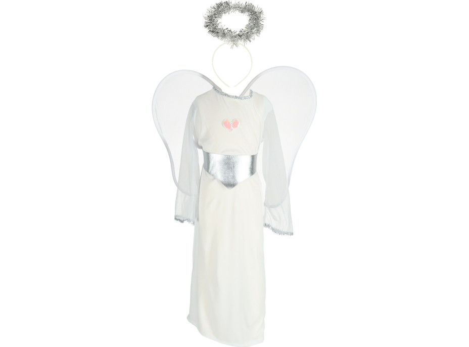 Karnevalový kostým anděla 4 ks - velikost M