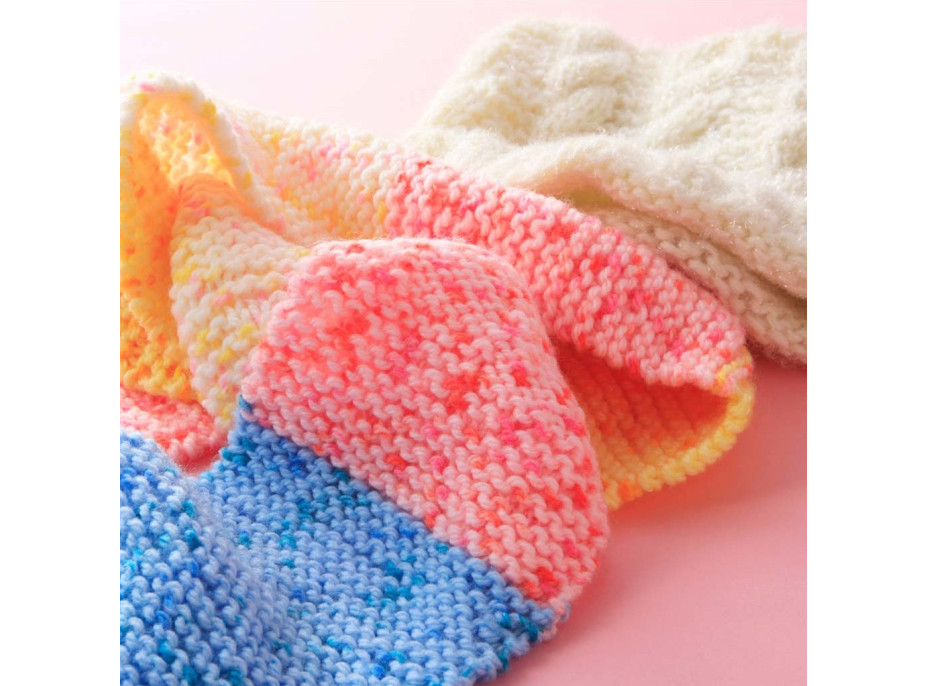 Pletací tkalcovský kruhový stav 48 jehel + 4 klubka příze