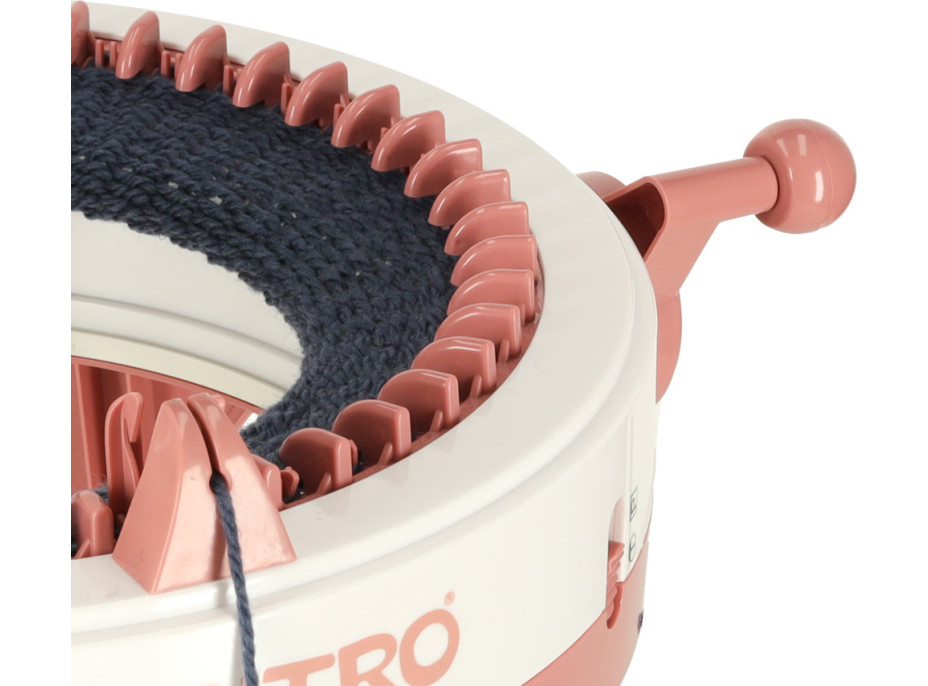 Pletací tkalcovský kruhový stav 48 jehel + 4 klubka příze