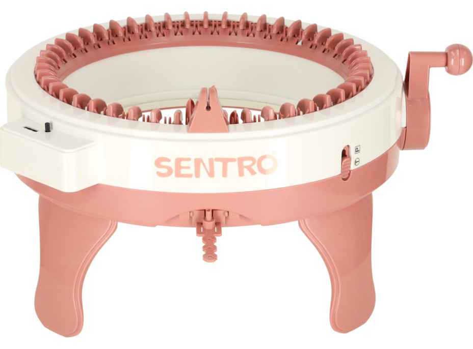 Pletací tkalcovský kruhový stav 48 jehel + 4 klubka příze