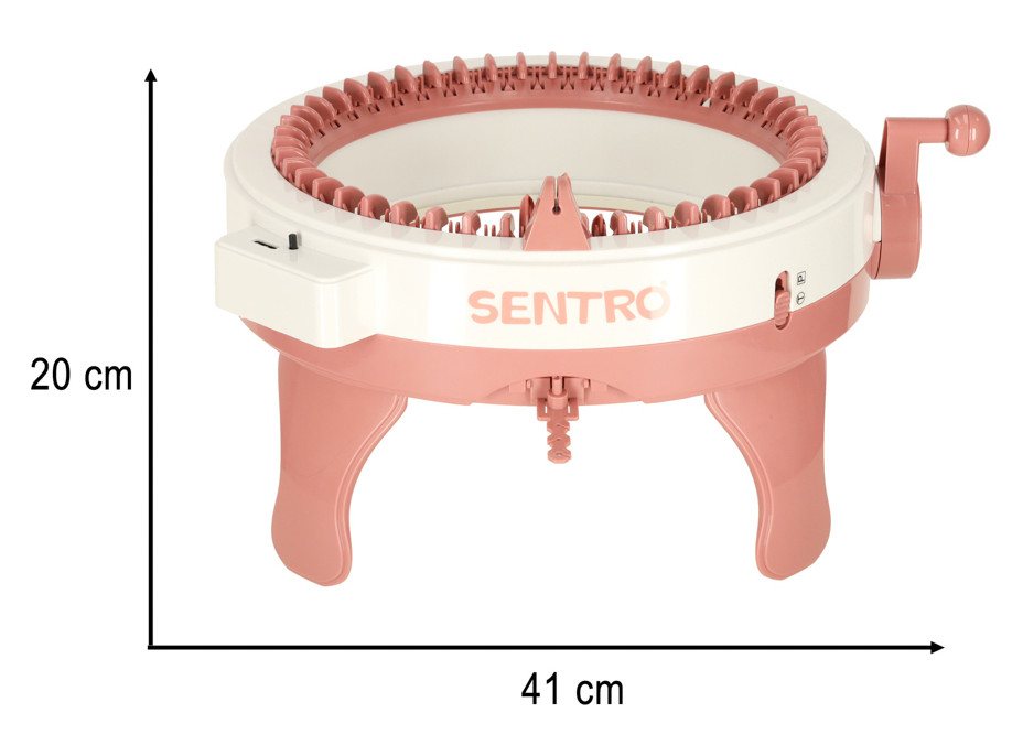 Pletací tkalcovský kruhový stav 48 jehel + 4 klubka příze