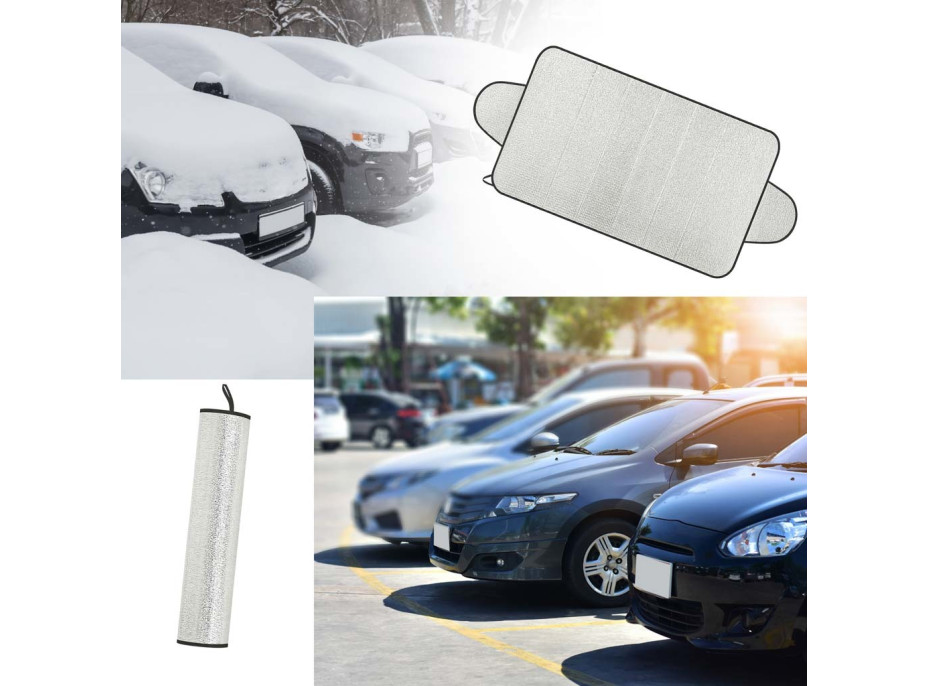 Ochranná podložka proti mrazu na čelní sklo auta