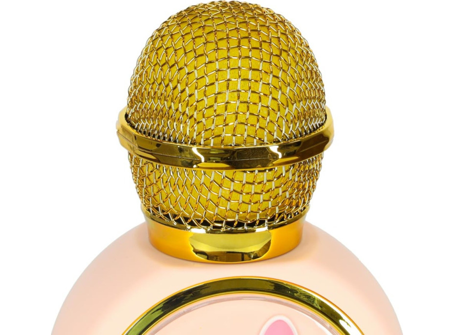 Bezdrátový mikrofon pro karaoke Králíček - růžový