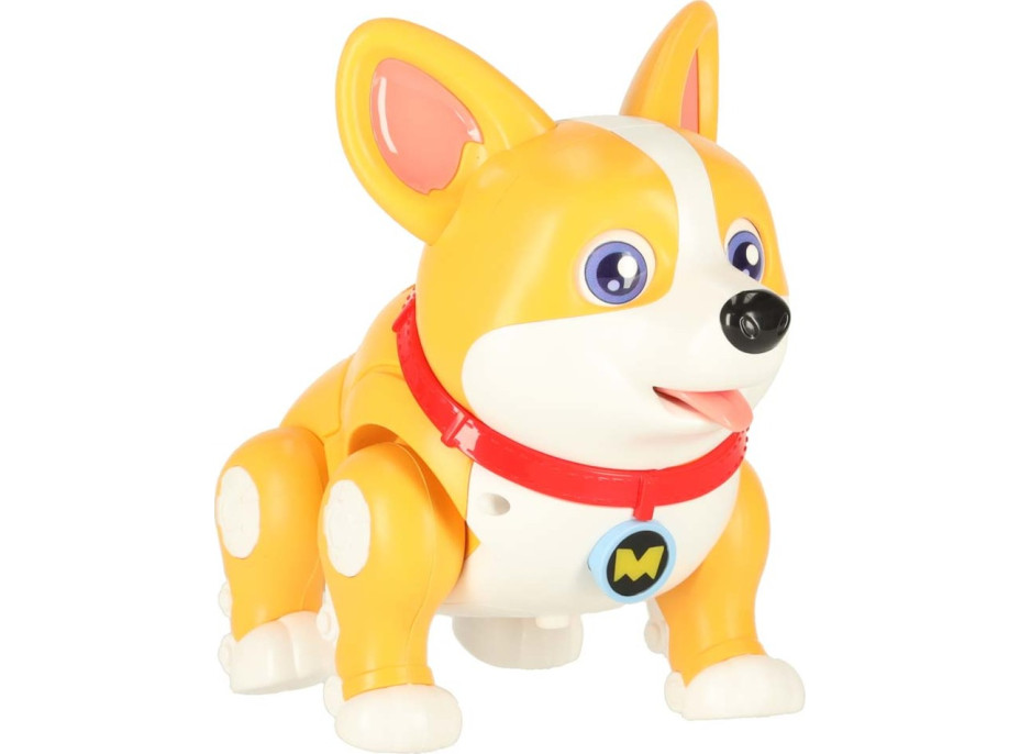 Interaktivní robot pes Corgi se světlem a zvukem