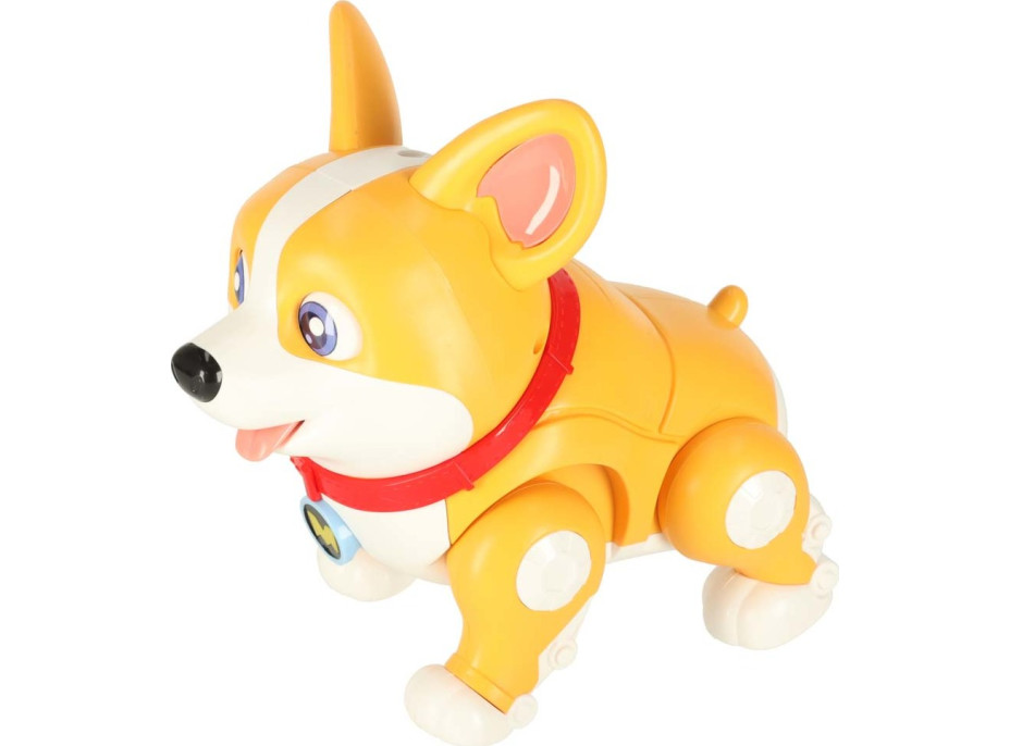 Interaktivní robot pes Corgi se světlem a zvukem