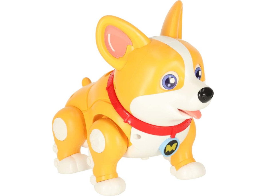 Interaktivní robot pes Corgi se světlem a zvukem