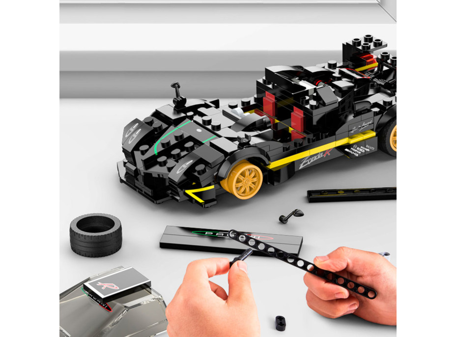 Stavebnice Rastar 93900-B Pagani Zonda R 1:28 - 387 dílků