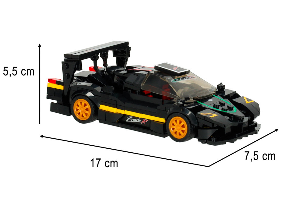 Stavebnice Rastar 93900-B Pagani Zonda R 1:28 - 387 dílků