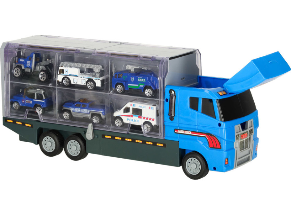 Nákladní auto s autíčky - Policie