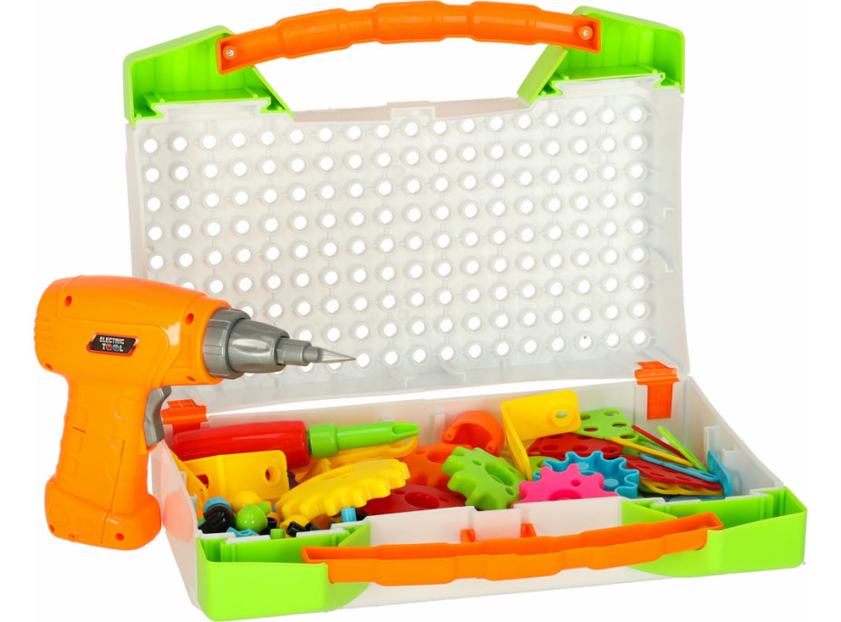 Šroubovací stavebnice s vrtačkou 181 prvků