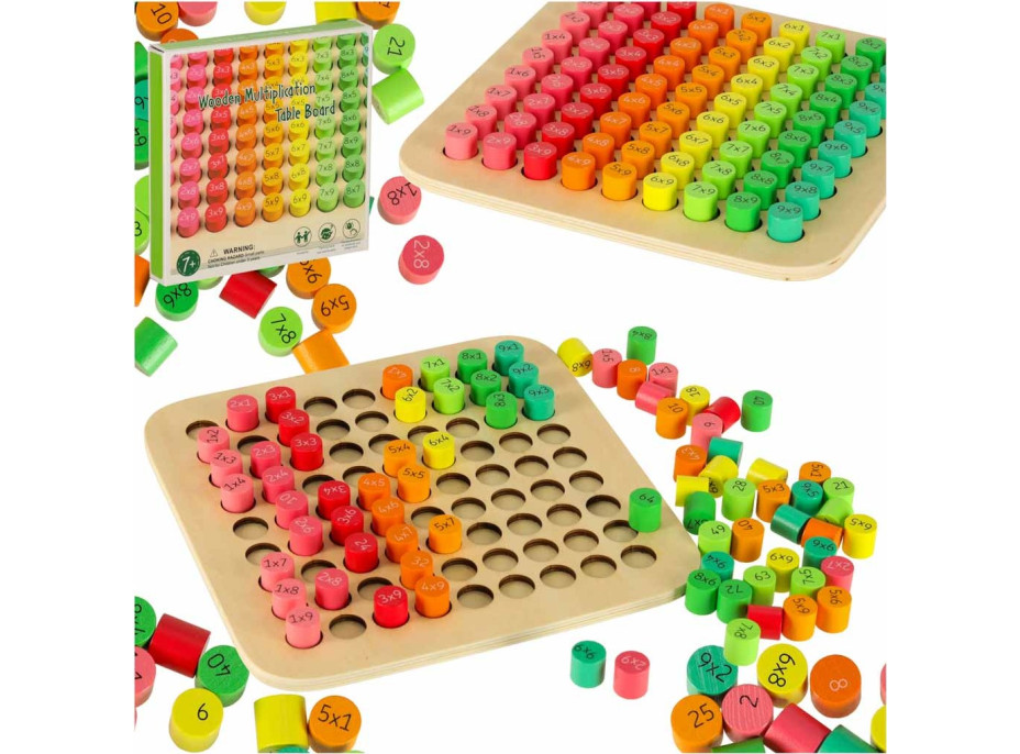 Vzdělávací dřevěná násobilka