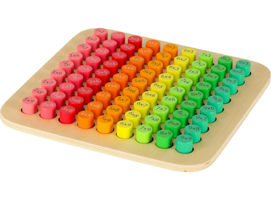 Vzdělávací dřevěná násobilka