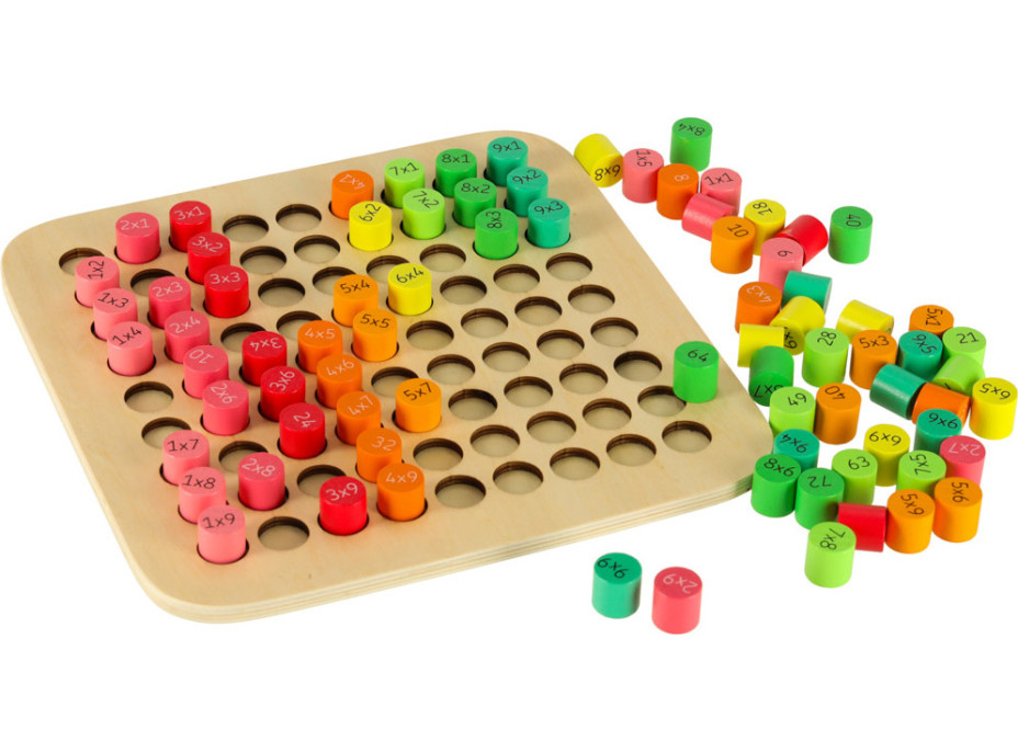Vzdělávací dřevěná násobilka
