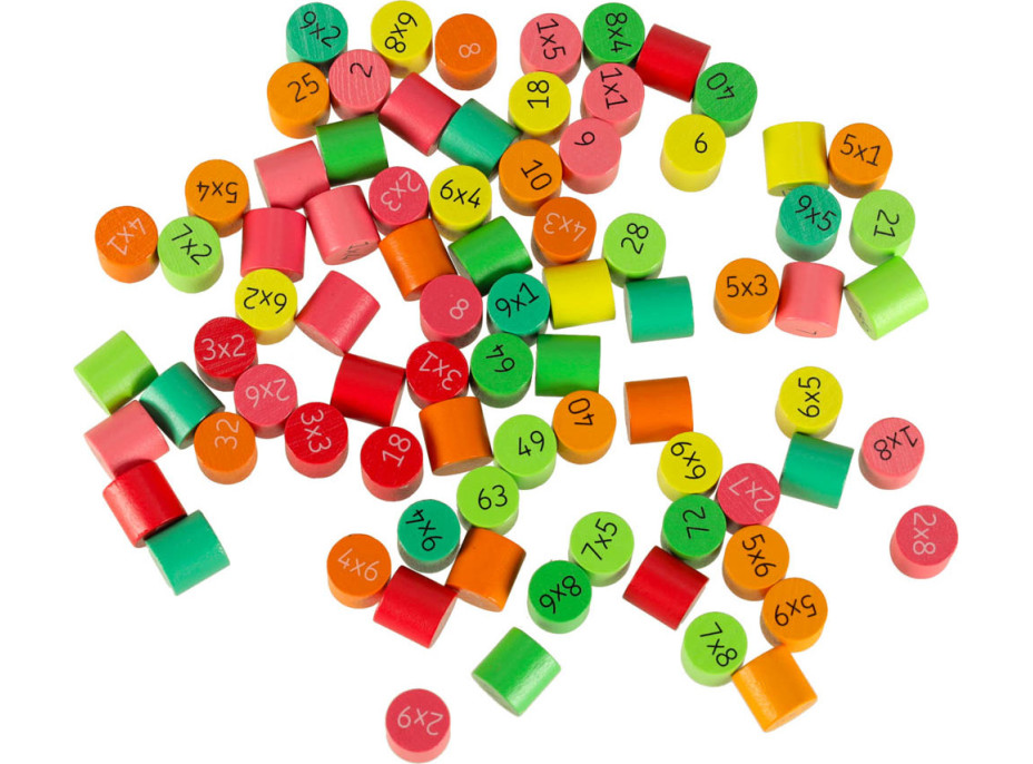 Vzdělávací dřevěná násobilka